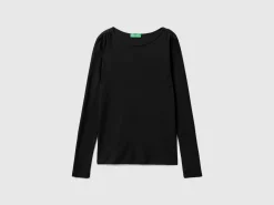Long sleeve t-shirt in pure cotton