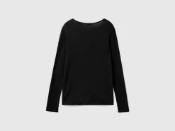 Long sleeve t-shirt in pure cotton
