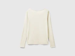 Long sleeve t-shirt in pure cotton