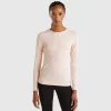 Long sleeve t-shirt in super stretch organic cotton