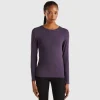 Long sleeve t-shirt in super stretch organic cotton