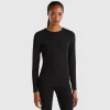 Long sleeve t-shirt in super stretch organic cotton