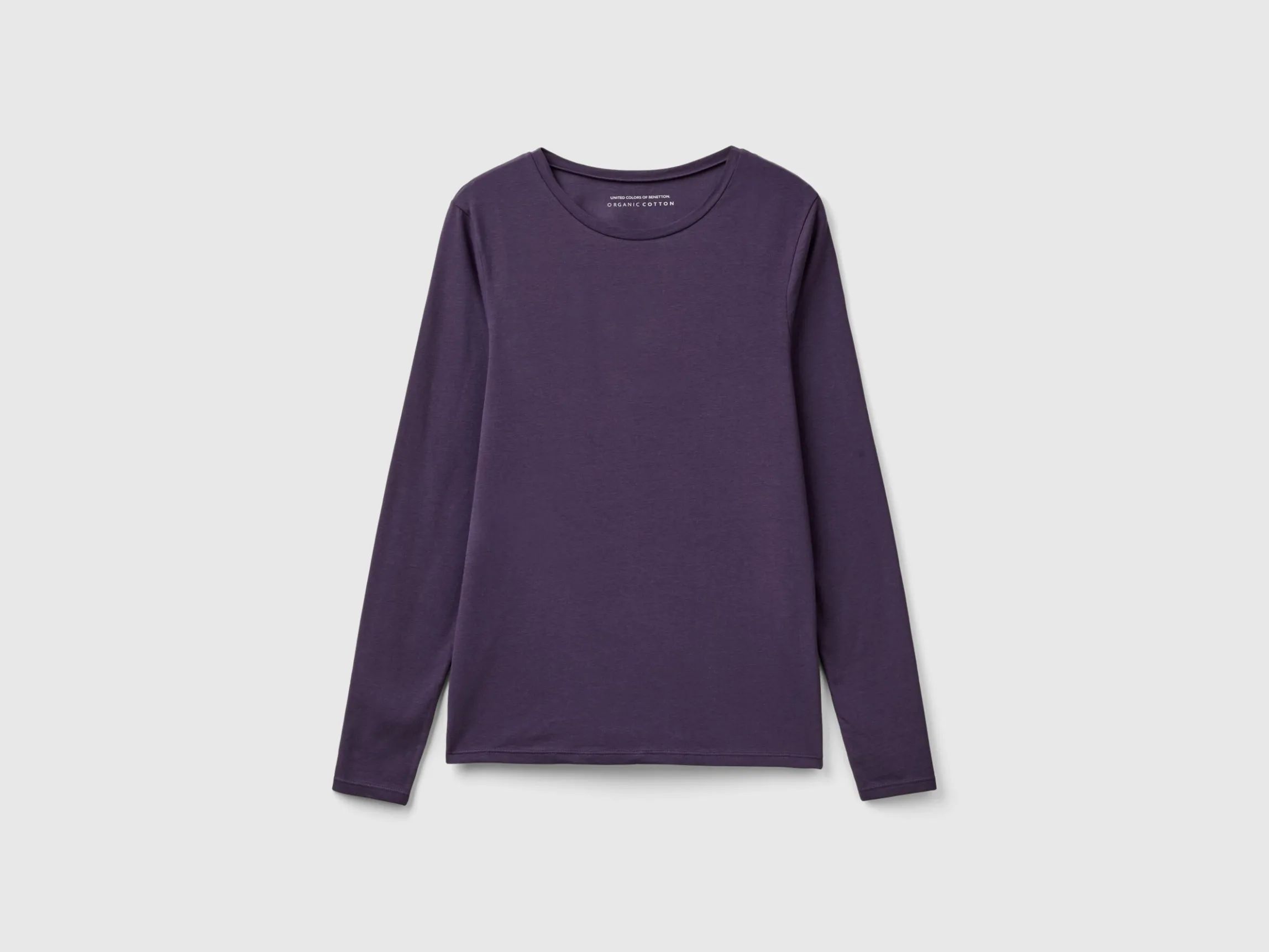 Long sleeve t-shirt in super stretch organic cotton
