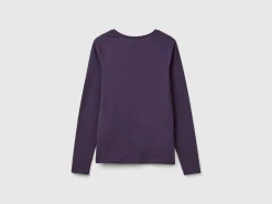 Long sleeve t-shirt in super stretch organic cotton