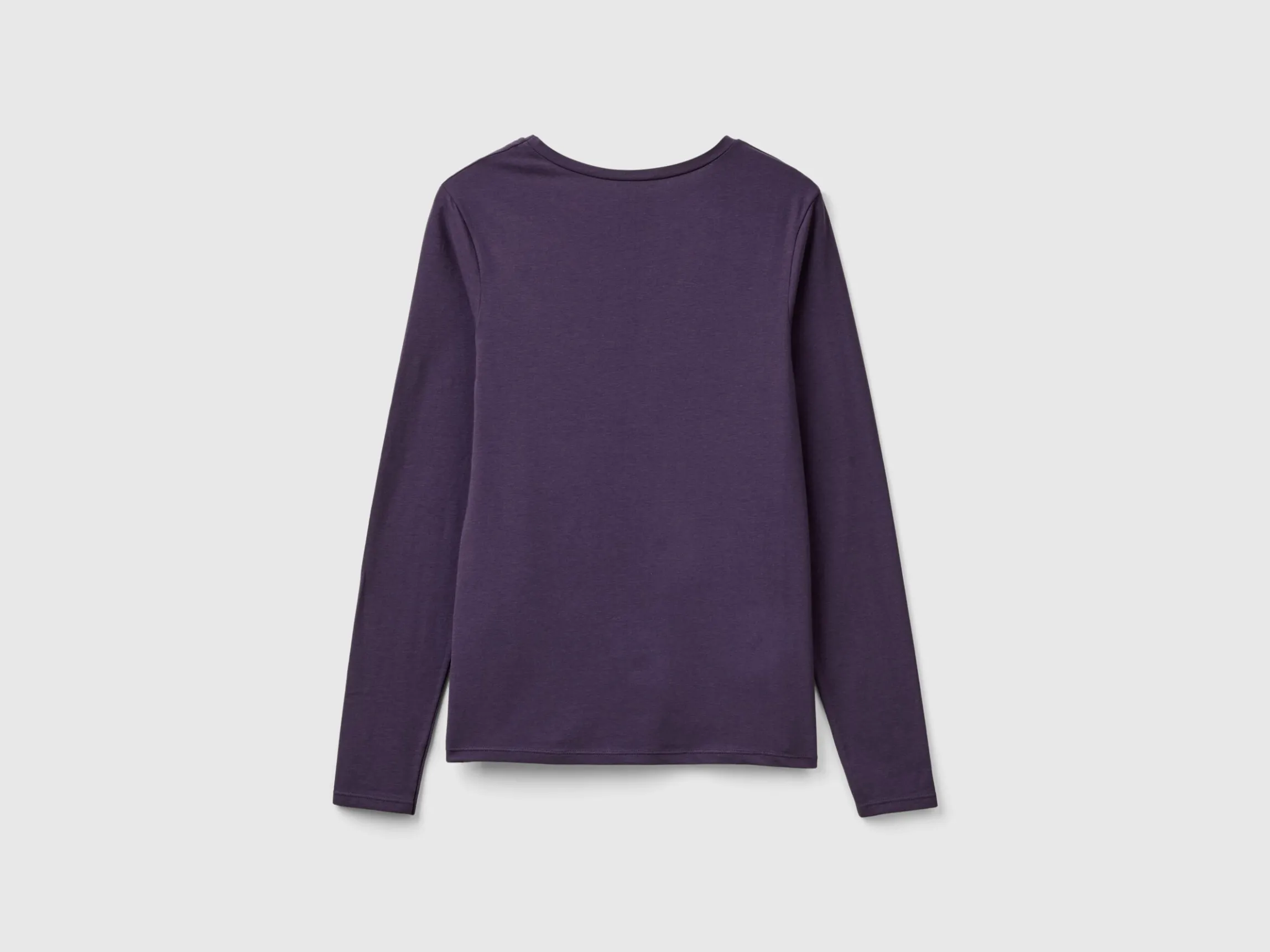 Long sleeve t-shirt in super stretch organic cotton