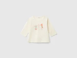 Long sleeve t-shirt in warm organic cotton