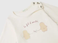 Long sleeve t-shirt in warm organic cotton