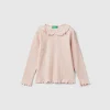 Long sleeve t-shirt with collar
