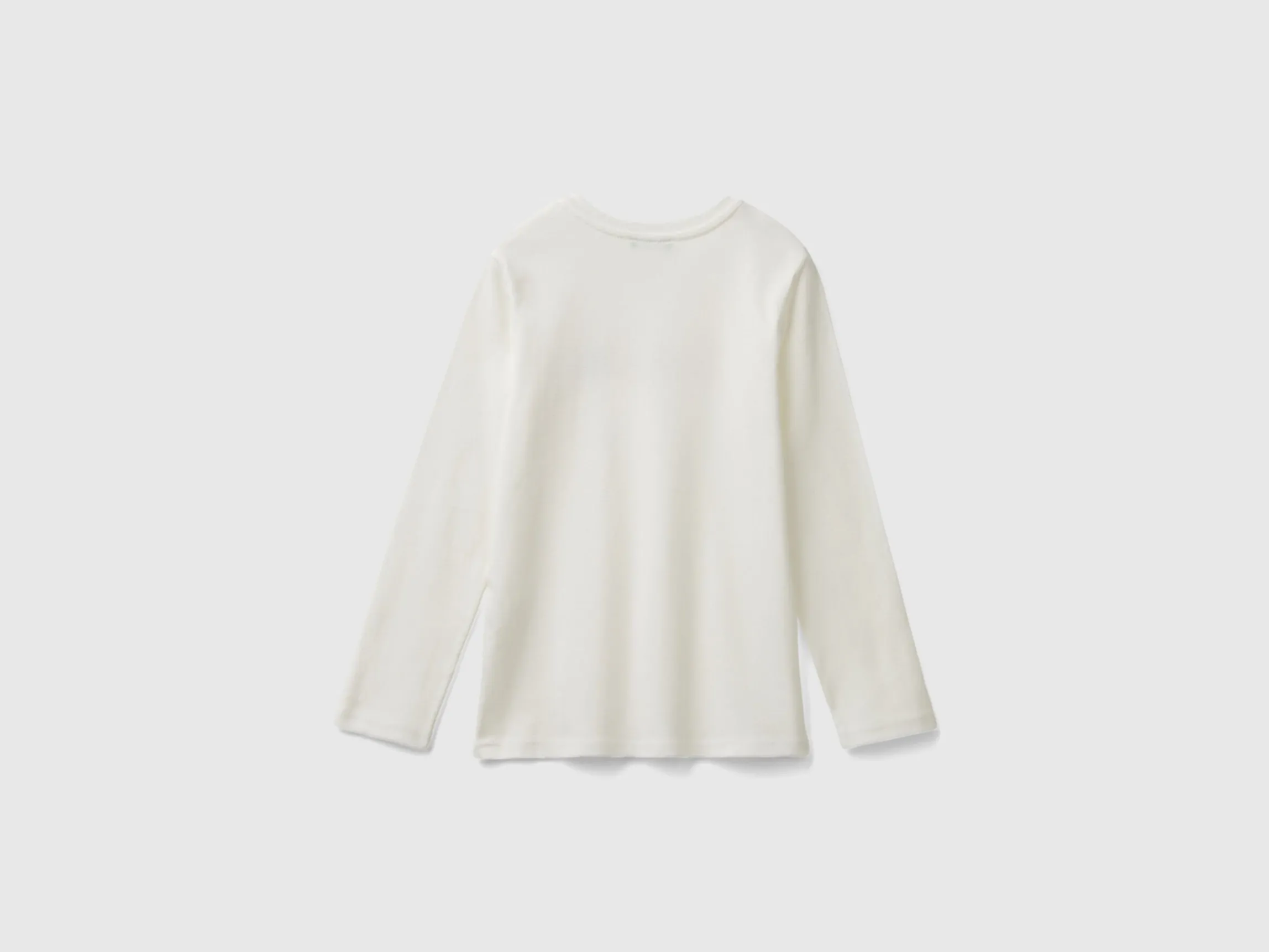 Long sleeve t-shirt with glittery print