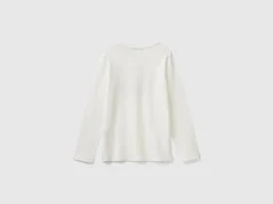 Long sleeve t-shirt with glittery print