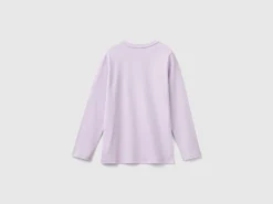 Long sleeve t-shirt with glittery print