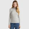 Long sleeve t-shirt with high neck