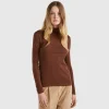 Long sleeve t-shirt with high neck