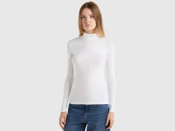 Long sleeve t-shirt with high neck