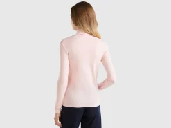 Long sleeve t-shirt with high neck