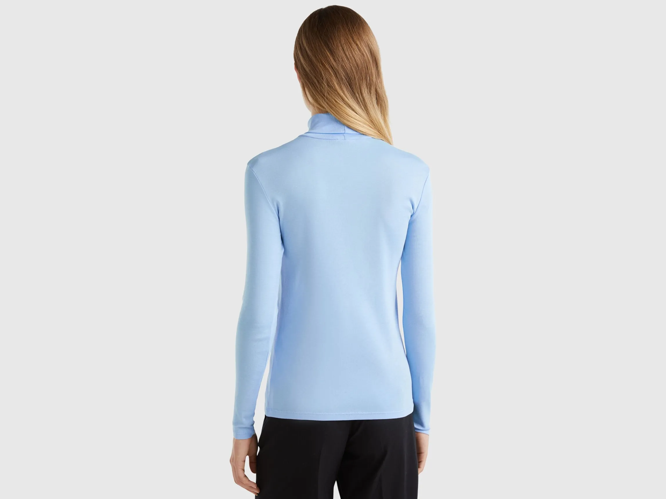 Long sleeve t-shirt with high neck