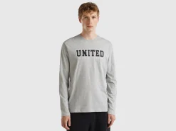 Long sleeve t-shirt with logo print