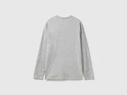 Long sleeve t-shirt with logo print