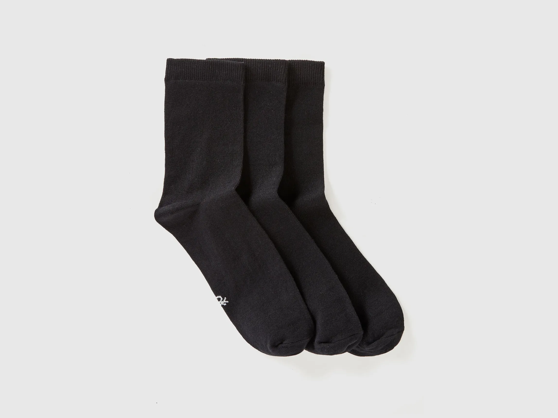 Long sock set in stretch organic cotton blend