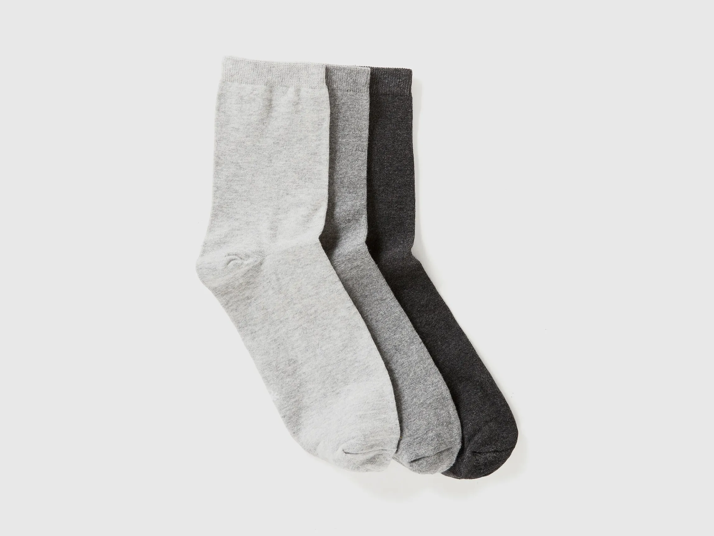 Long sock set in stretch organic cotton blend