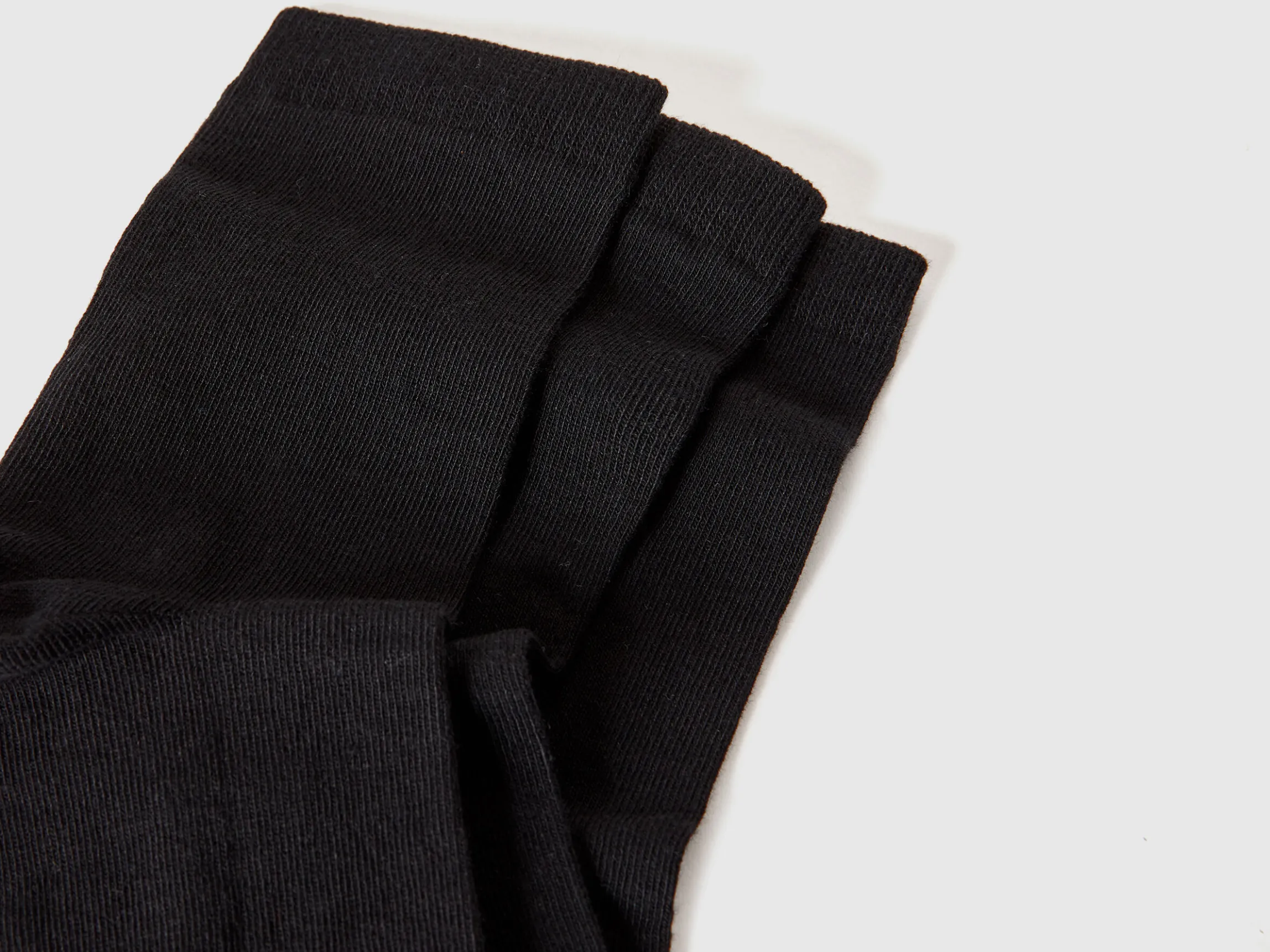 Long sock set in stretch organic cotton blend
