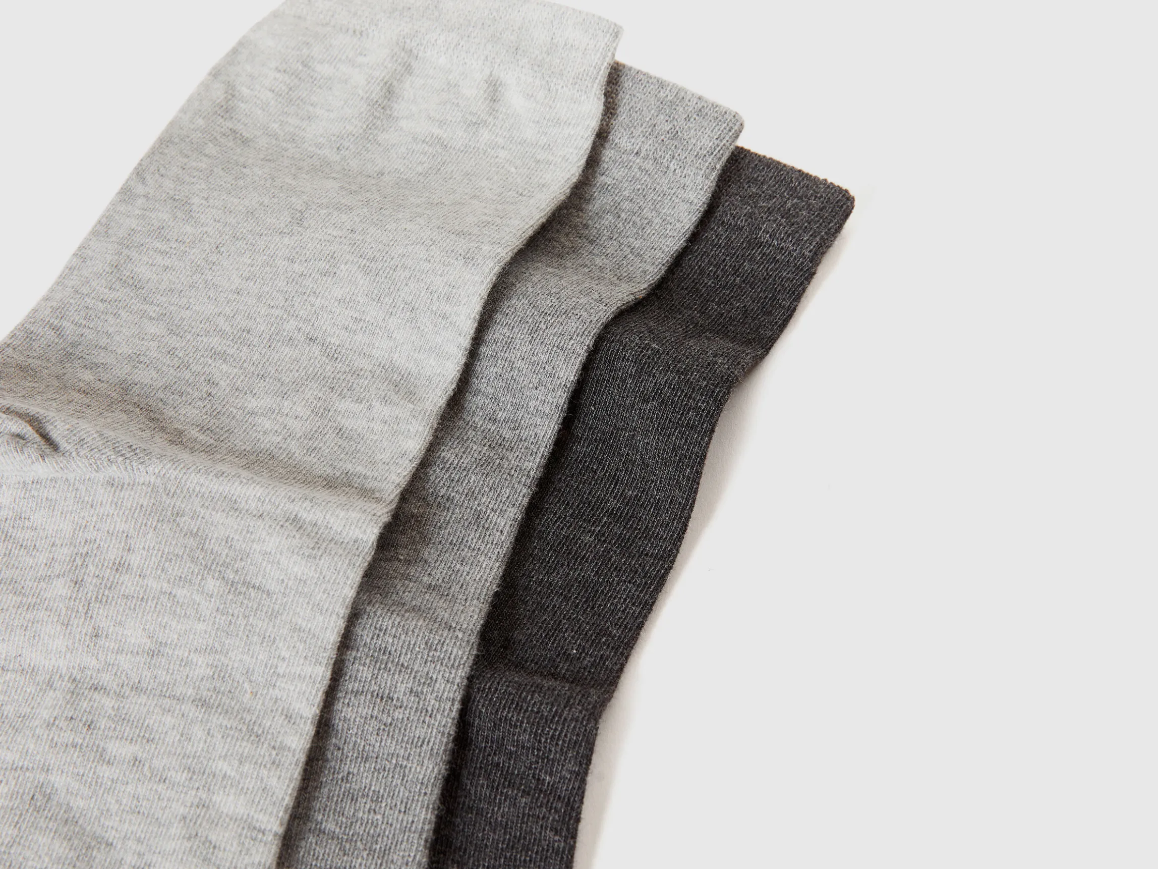Long sock set in stretch organic cotton blend