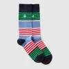 Long striped socks