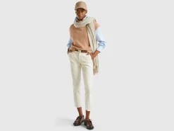 Long vest with high neck