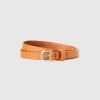 Low synthetic patent leather belt