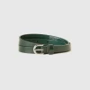 Low synthetic patent leather belt