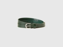 Low synthetic patent leather belt