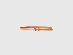 Low synthetic patent leather belt