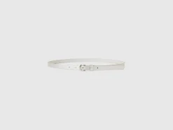 Low synthetic patent leather belt