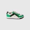 Low-top sneakers in imitation leather