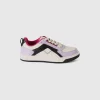 Low-top sneakers in imitation leather