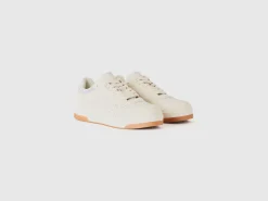 Low-top sneakers in imitation suede