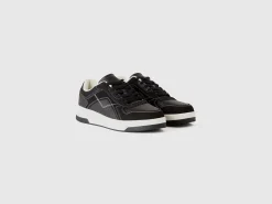 Low-top sneakers in imitation suede