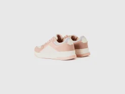 Low-top sneakers in imitation suede