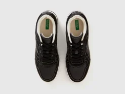 Low-top sneakers in imitation suede
