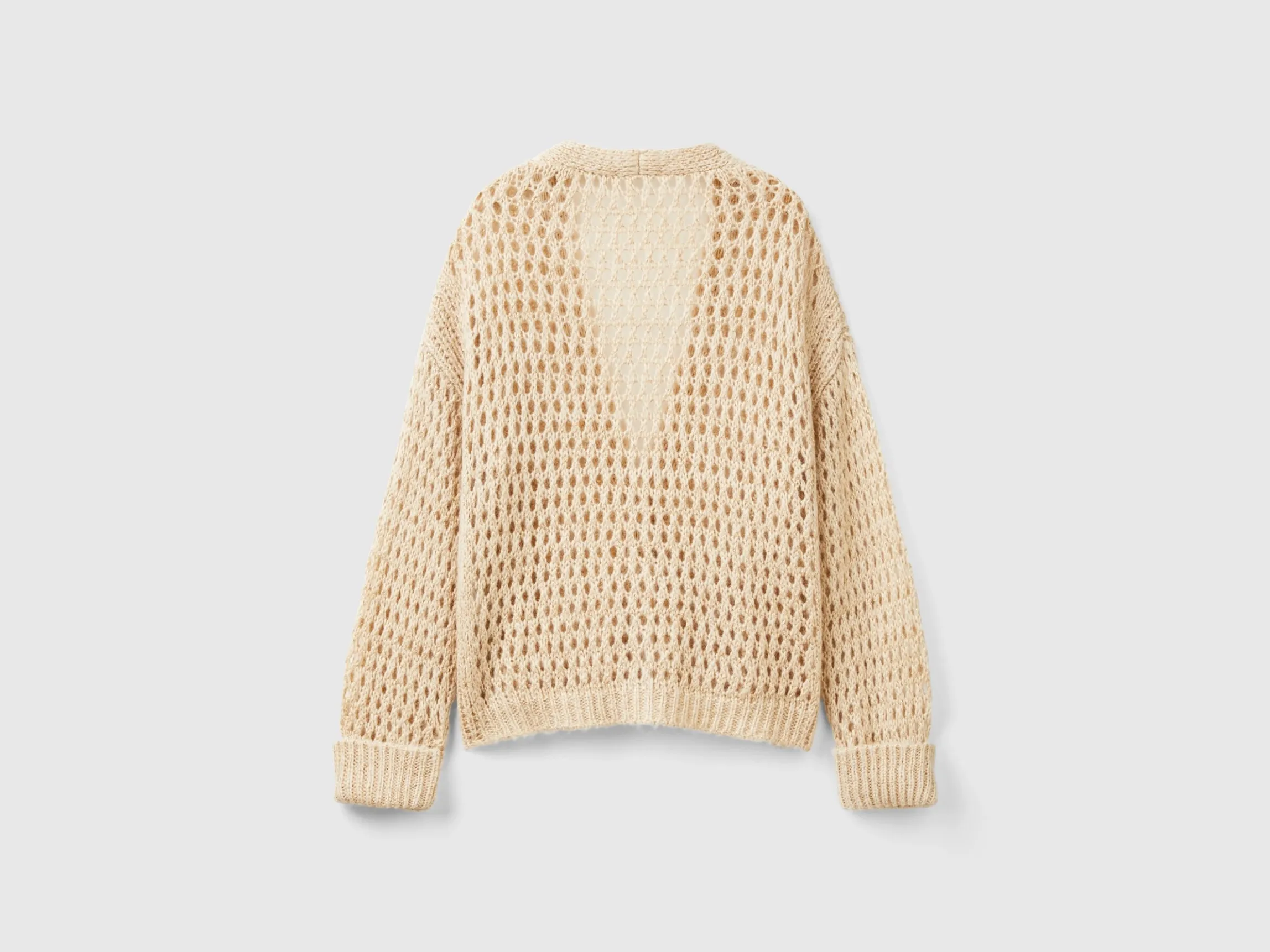 Mesh cardigan with lurex