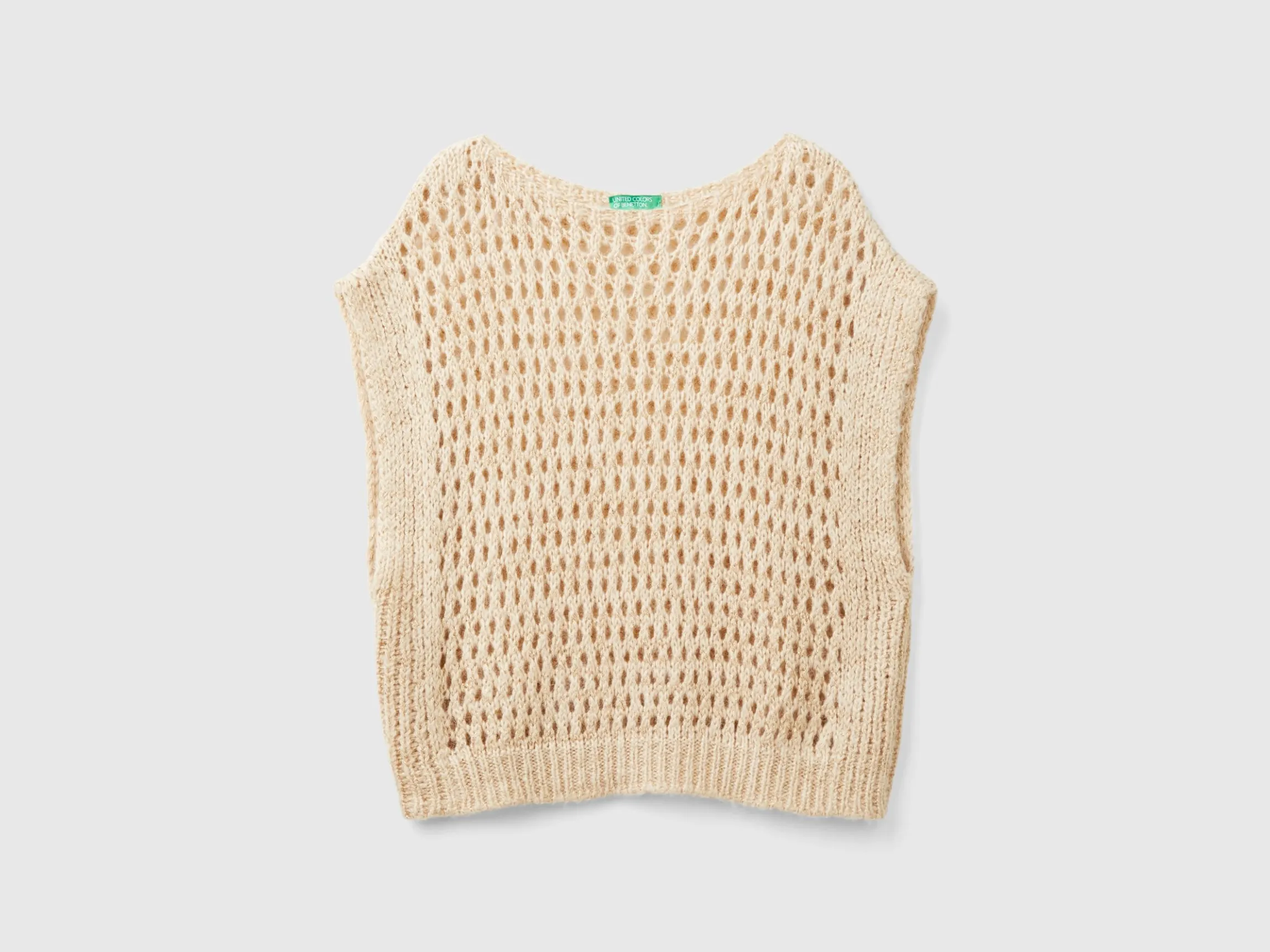 Mesh vest with lurex