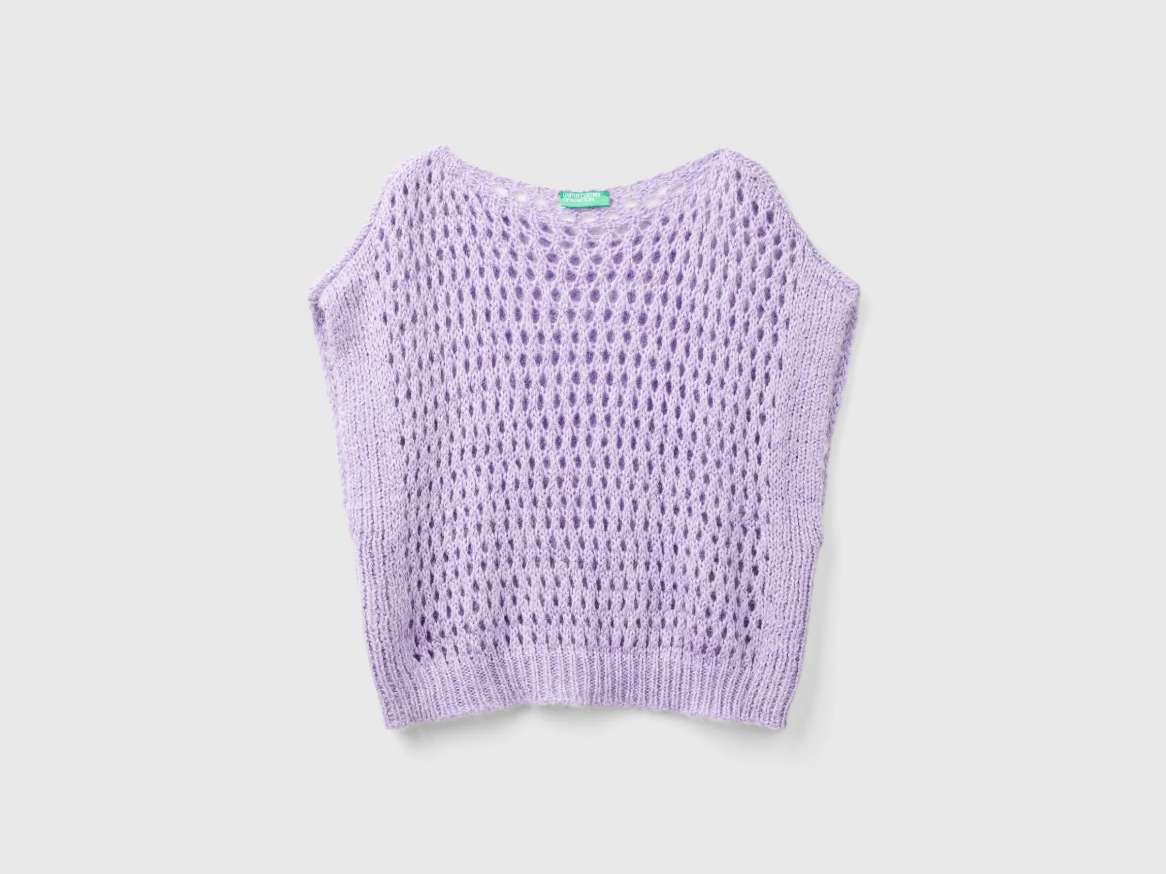 Mesh vest with lurex