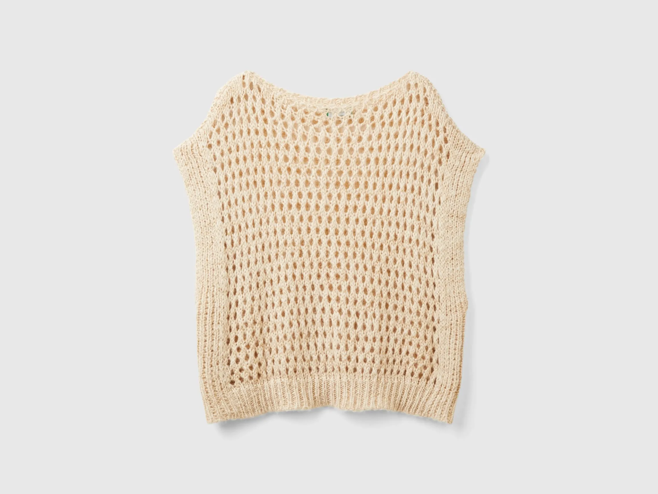 Mesh vest with lurex