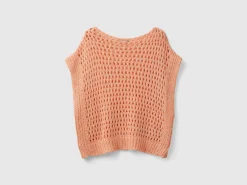 Mesh vest with lurex