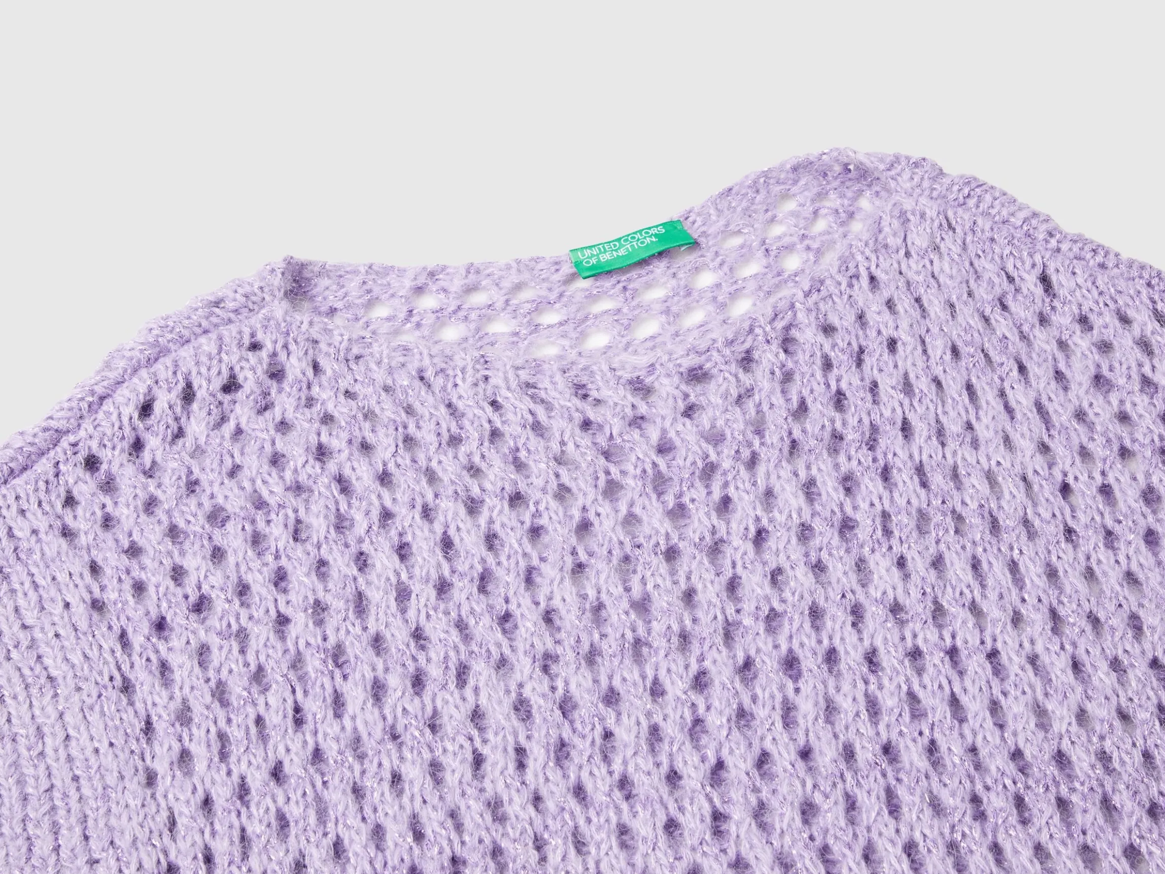 Mesh vest with lurex