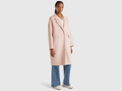 Midi coat in wool blend