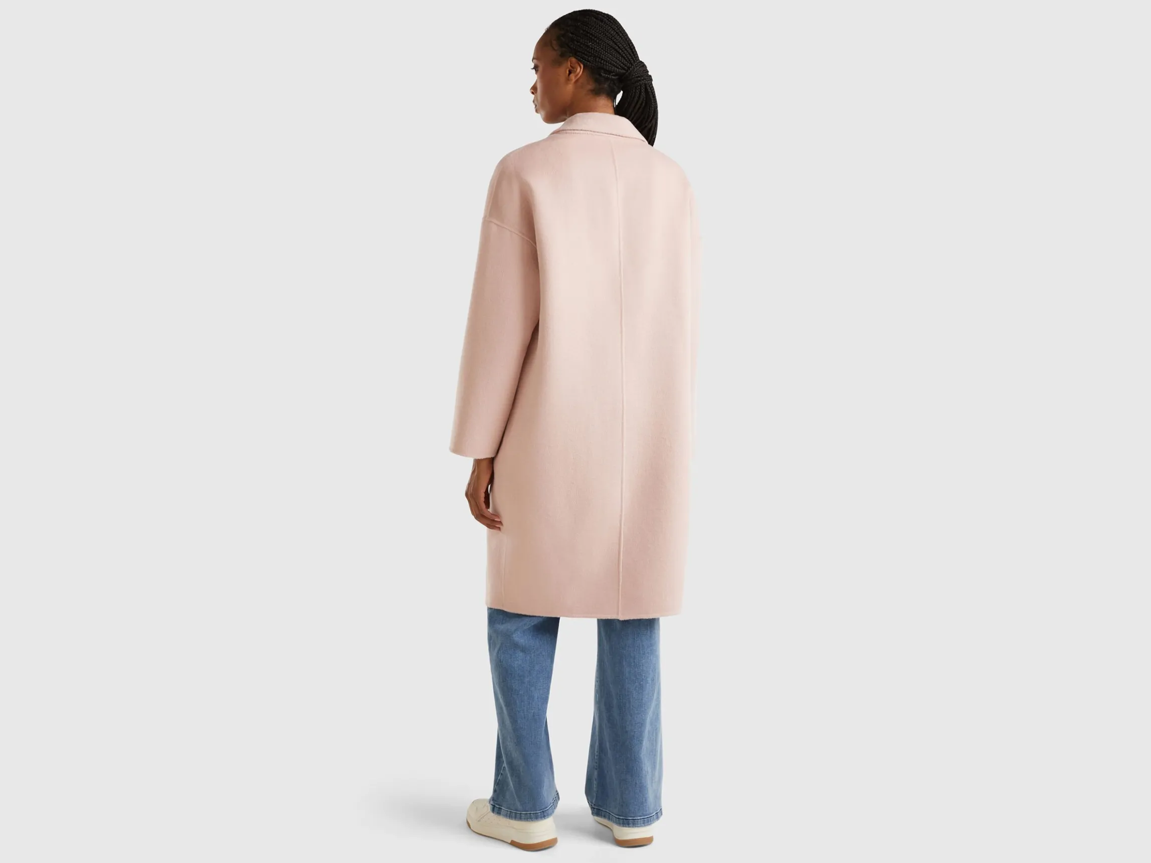 Midi coat in wool blend