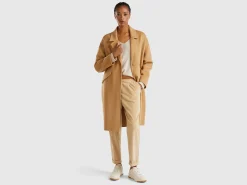 Midi coat in wool blend