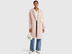 Midi coat in wool blend