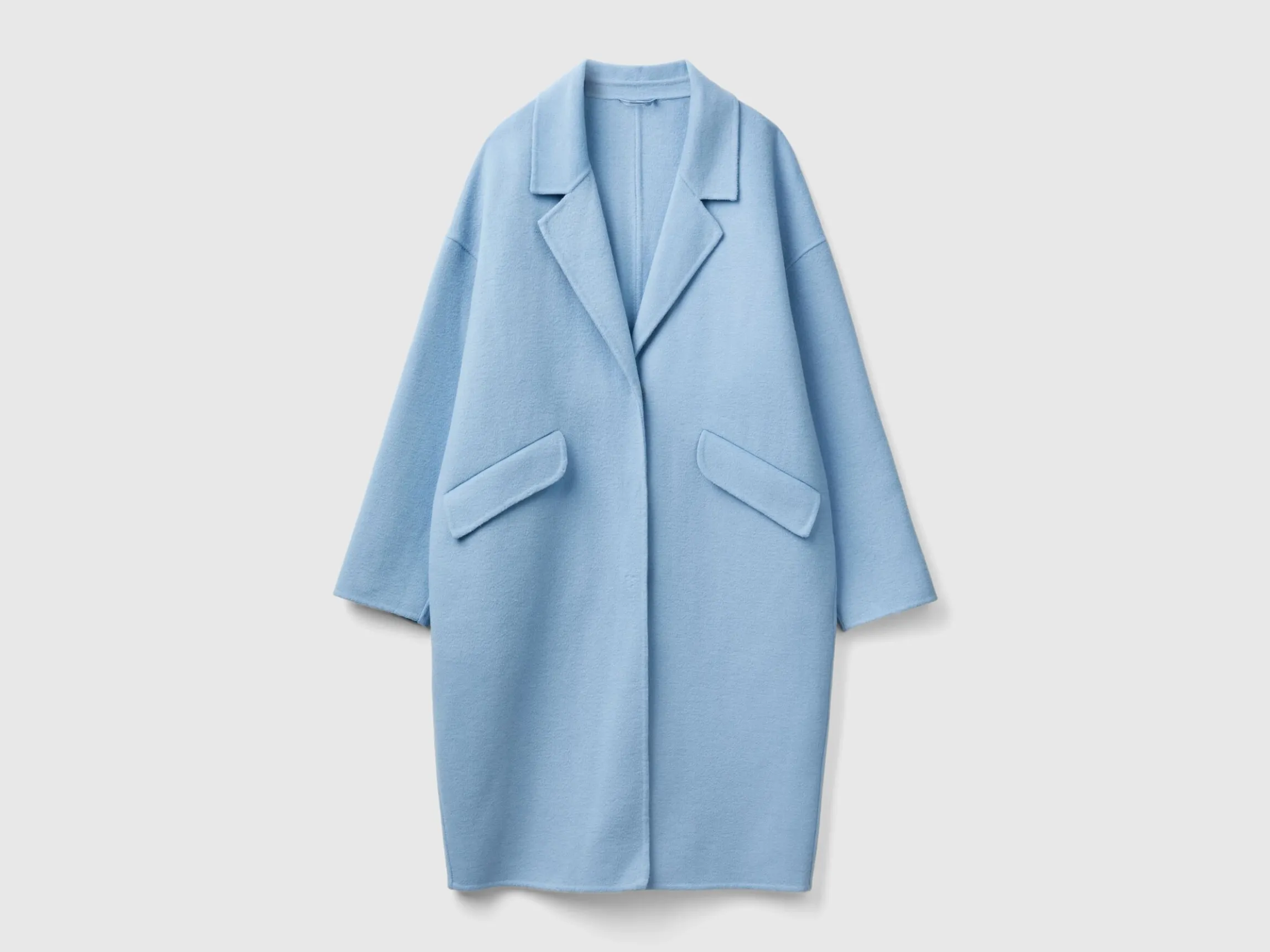 Midi coat in wool blend